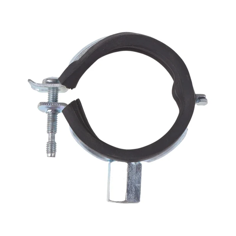 Unistrut Steel Silver Pipe Clamp, EPDM-Lined, 44mm Diameter, Double Threaded Boss PCH-4244