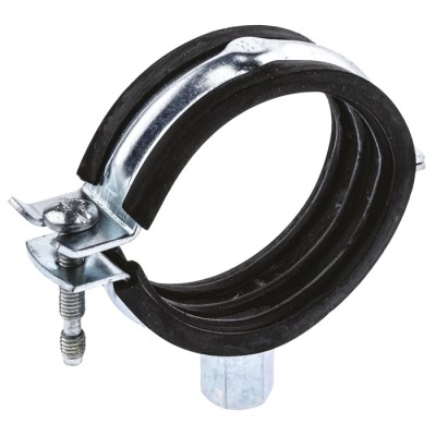 Unistrut Steel Silver Pipe Clamp 50mm Diameter PCH-4850