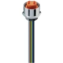 Lumberg Automation Female 4-Way Receptacle to Circular Connector 1.7 m Cable Length 230V IP68 97890 RKF 40/11-02/1,7 M