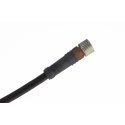 Lumberg Automation Sensor Actuator Cable Female 4 Way Straight Connector Black PVC Jacket 500mm 30V 107578 RKMV 4-96/0,5 M