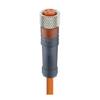 Lumberg Automation Sensor Actuator Cable Female 3-Way Straight to Unterminated 60V PVC Jacket Orange 1m 59125 RKMV 3-06/1 M