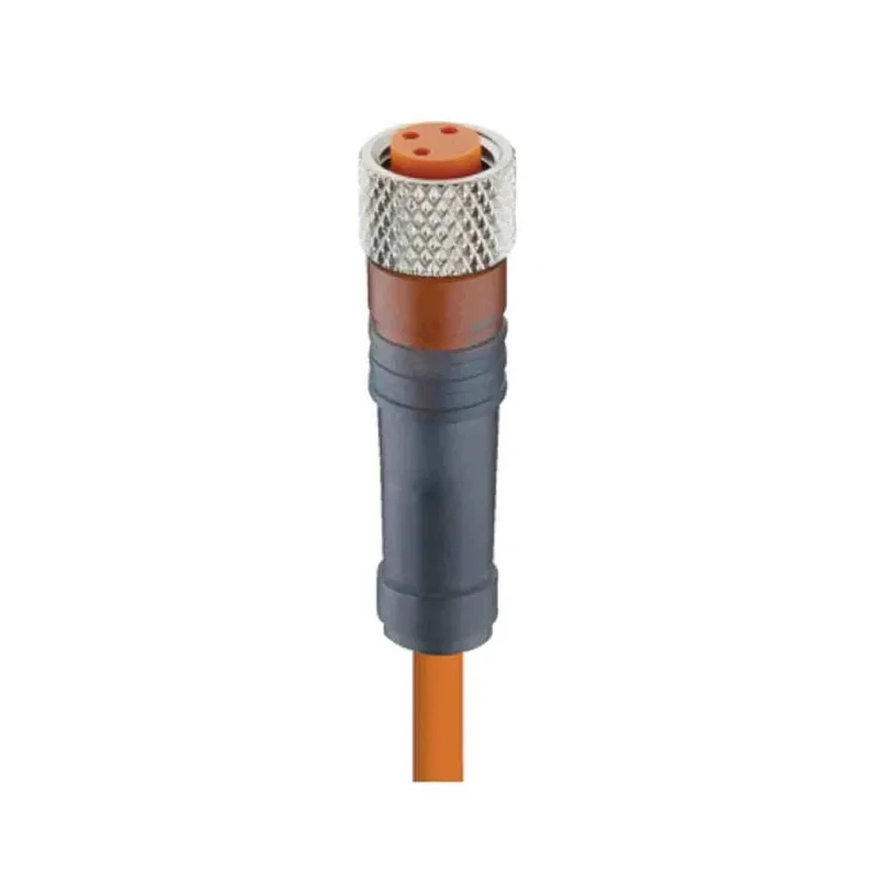 Lumberg Automation Sensor Actuator Cable Female 3-Way Straight to Unterminated 60V PVC Jacket Orange 1m 59125 RKMV 3-06/1 M