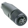 Lumberg Automation Circular Connector 5 Contacts Cable 7/8 in Socket Female IP67 RKC Series