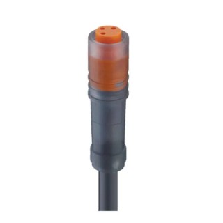 Lumberg Automation Sensor Actuator Cable Female 3-Way Straight Connector Polypropylene Jacket 300mm 14778 RKM 3-224/0,3 M