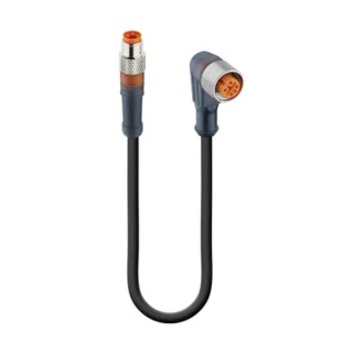 Lumberg Automation Sensor Actuator Cable Male 3 way Straight to Female 4 way M12, 60V 43699 RSMV 3-RKWT/LED A 4-3-224/0,6 M
