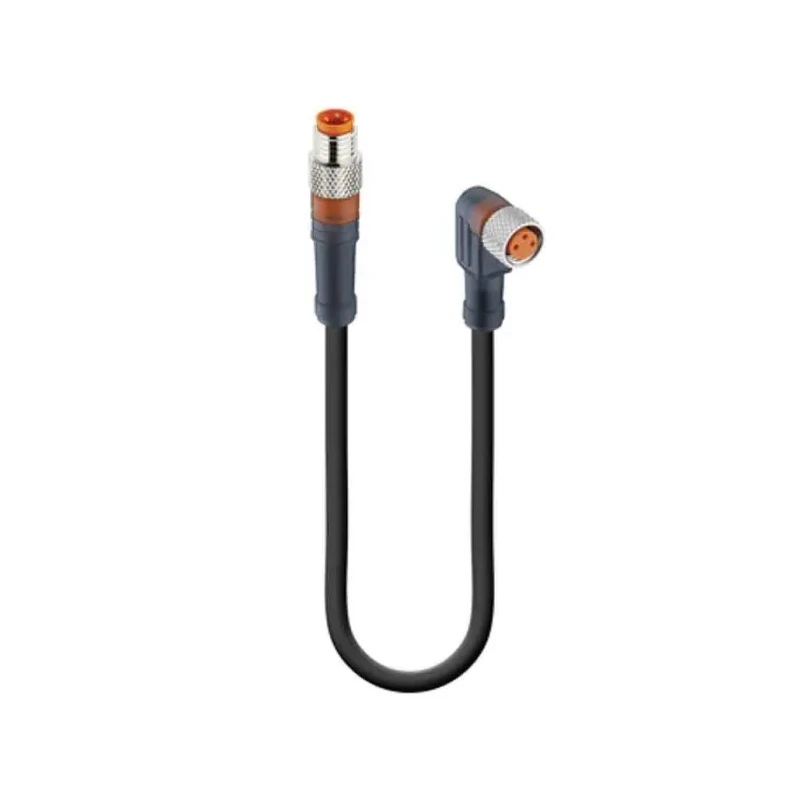 Lumberg Automation Male 3 way Straight to Female 3 way M8 Actuator/Sensor Cable, 300 mm 43677 RSMV 3-RKMWV/LED A 3-224/0,3 M