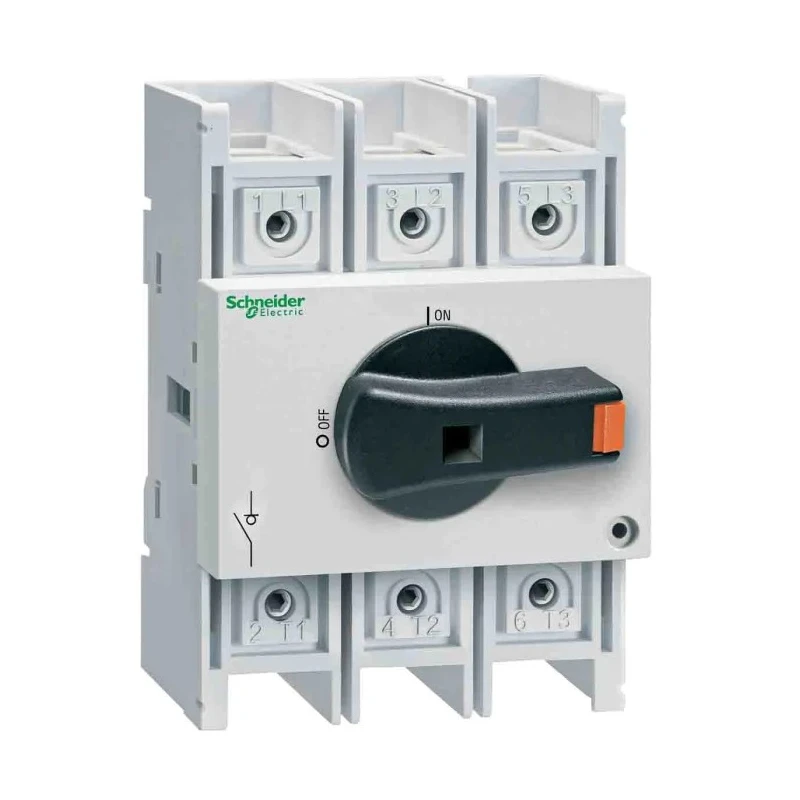 Schneider Electric 3-Pole DIN Rail Isolator Switch, 100A, IP20, 55 kW VLS3P100R2