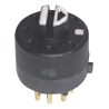 Lorlin MT SP3T Rotary Switch 500mA PCB Terminal Fibreglass Reinforced Polybutylene Terephthalate Housing 9.2mm Diameter SP3T