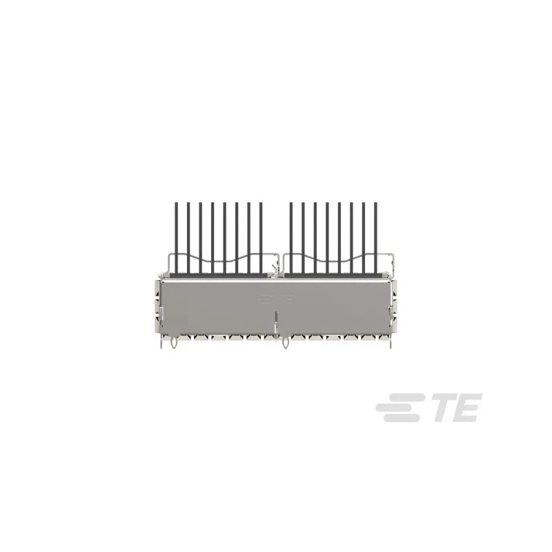 TE Connectivity QSFP-DD Pluggable I/O Connector Female Press Fit 2 Port 1-Position 2342935-3