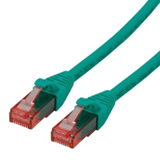 Roline Cat6 Ethernet Cable 8 Core, Green, 3 m, Unshielded Unscreened Low Smoke Zero Halogen Cat6