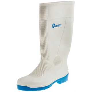 Amblers White Steel Toe Capped Unisex Safety Boots, Pull-On, EN ISO 20345 Certified, Size UK 8 EU 42 FS98