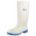 Amblers White Steel Toe Capped Unisex Safety Boots, Pull-On, EN ISO 20345 Certified, Size UK 8 EU 42 FS98