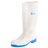 Amblers White Steel Toe Capped Unisex Safety Boots , Size EU 43, Size UK 9, Size US 10, Pull-On PVC Upper and Sole, EN FS98