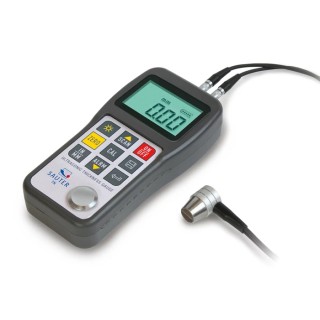Sauter Ultrasonic Thickness Meter 0.75 mm to 80 mm Range ±0.01 % Accuracy 0.1 mm Resolution LCD Display TN 80-0.1US