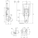 Savigny Stainless Steel Lockable Toggle Latch 82mm Length 32mm Width 20mm Depth 40024 IB