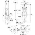 Savigny Stainless Steel Lockable Toggle Latch 82mm Length 32mm Width 20mm Depth 40024 IB