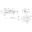 Savigny Stainless Steel Lockable Toggle Latch 82mm Length 32mm Width 20mm Depth 40024 IB