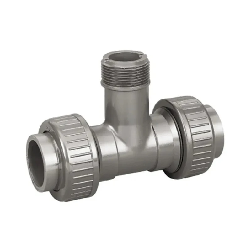Georg Fischer PVC-U BSP Tee Plastic Pipe Fitting with FPM O-ring Seal 721310338