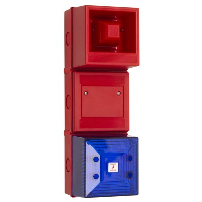 Clifford & Snell Blue Beacon-Sounder Combination IP65 26.4V dc Bulkhead Mount Wall 100 dB @ 1m Electronic YL4IS