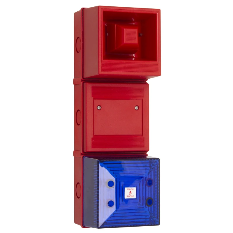 Clifford & Snell Blue Beacon-Sounder Combination IP65 26.4V dc Bulkhead Mount Wall 100 dB @ 1m Electronic YL4IS
