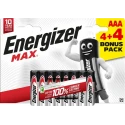Energizer MAX E92 Zinc Manganese Dioxide AAA Battery 1.5 V 1.2Ah Pack of 8 7638900438215