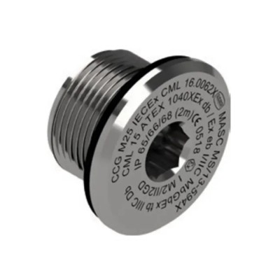 Moflash Brass Cable Gland Plug M20 Thread 25 mm Diameter Threaded 50204