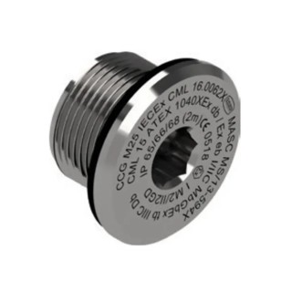 Moflash Cable Gland Plug Stainless Steel M20 Thread 25 mm Diameter Threaded 50214