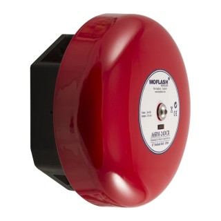 Moflash A8BM Series Siren Surface Mount, IP66, DC 24V, Single-Tone 108 dB @ 1m A8BM-24DCR