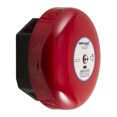 Moflash A8BM Series Siren Surface Mount, IP66, DC 24V, Single-Tone 108 dB @ 1m A8BM-24DCR