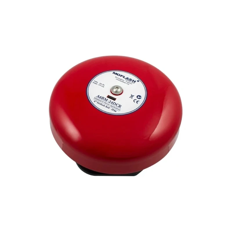 Moflash A8BM Series Siren Surface Mount, IP66, DC 24V, Single-Tone 108 dB @ 1m A8BM-24DCR