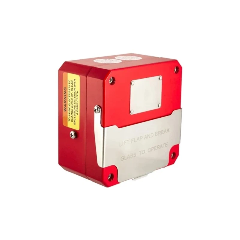 Moflash Red Break Glass Call Point Indoor & Outdoor Resettable IP66 Rated Hazardous Area Certified CP135