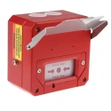 Moflash Red Break Glass Call Point Indoor & Outdoor Resettable IP66 Rated Hazardous Area Certified CP135