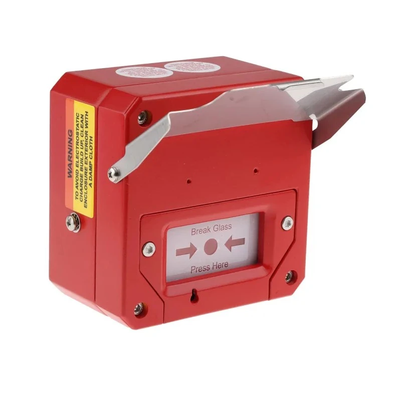 Moflash Red Break Glass Call Point Indoor & Outdoor Resettable IP66 Rated Hazardous Area Certified CP135
