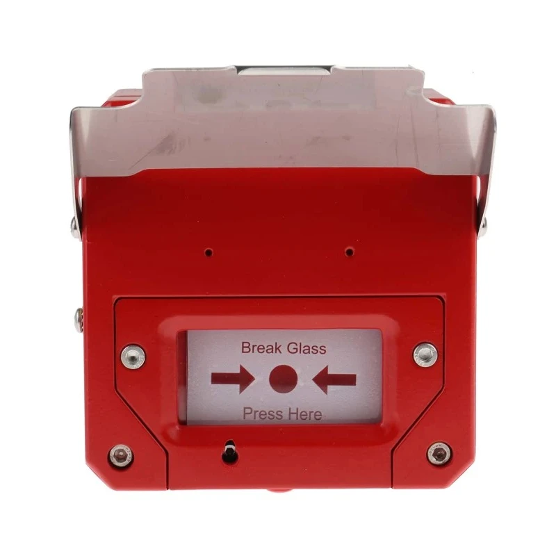 Moflash Red Break Glass Call Point Indoor & Outdoor Resettable IP66 Rated Hazardous Area Certified CP135