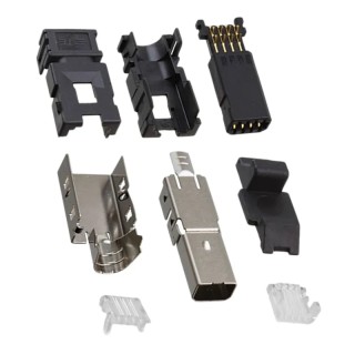 TE Connectivity Type II Cable Straight Mini I/O Connector Male 8 Way Shielded 2201855-1