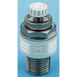 SMC Brass Pneumatic Silencer 1.5 MPa Threaded R Series ASN2 