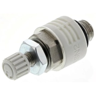 SMC Brass Pneumatic Silencer Threaded Metric Connection M5 Noise Reduction 20dB 1.5 MPa ASN2