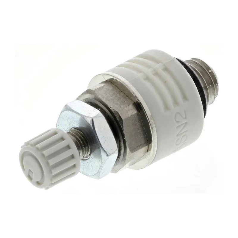 SMC Brass Pneumatic Silencer Threaded Metric Connection M5 Noise Reduction 20dB 1.5 MPa ASN2