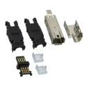 TE Connectivity Mini I/O Connector Type I Cable Straight Female, 8 Way Shielded 2201864-1