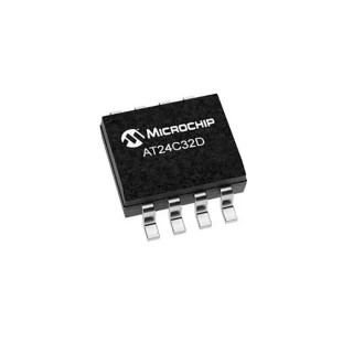Microchip 32 kB EEPROM 8-Pin SOIC Serial-I2C 1.7V to 5.5V 400kHz 550ns Access Time AT24C32D-SSHM-T