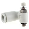SMC Exhaust Flow Regulator AS1301F-M5-06 Metric Inlet Thread Inline Speed Controller with Push-in Fittings AS1301F-M5-06