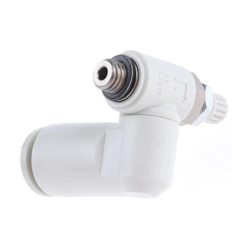 SMC Exhaust Flow Regulator AS1301F-M5-06 Metric Inlet Thread Inline Speed Controller with Push-in Fittings AS1301F-M5-06