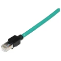 Omron XS6 Shielded Screened Cat6a Ethernet Cable Green Low Smoke Zero Halogen 0.5m 
