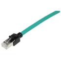 Omron XS6 Shielded Screened Cat6a Ethernet Cable Green Low Smoke Zero Halogen 0.5m 