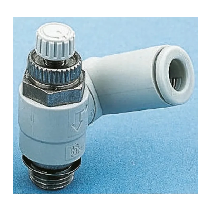 SMC Threaded Series Exhaust Flow Regulator, Inlet Male Threaded UNF 1/4 in, Outlet Male UNF 1/4 in AS2301F-U02-06