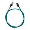 Omron Cat6a Ethernet Cable 48 Core, Green, Low Smoke Zero Halogen Jacket, Terminated, 1 m XS6W-6LSZH8SS100CM-G