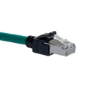 Omron Cat6a Ethernet Cable 48 Core, Green, Low Smoke Zero Halogen Jacket, Terminated, 1 m XS6W-6LSZH8SS100CM-G