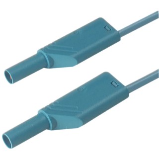 Hirschmann Test & Measurement Connector Test Lead 16A, 1000 V AC/DC, Blue, 500 mm Lead Length 934168102