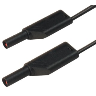 Hirschmann Test & Measurement Connector Test Lead 16A, 1000 V AC/DC, Black, 2m Lead Length 934169100