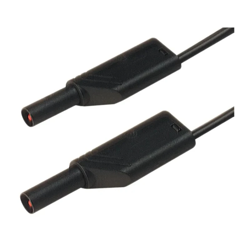 Hirschmann Test & Measurement Connector Test Lead 16A, 1000 V AC/DC, Black, 2m Lead Length 934169100